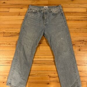 Agolde Light Blue 90s High Waist Loose Fit Jeans